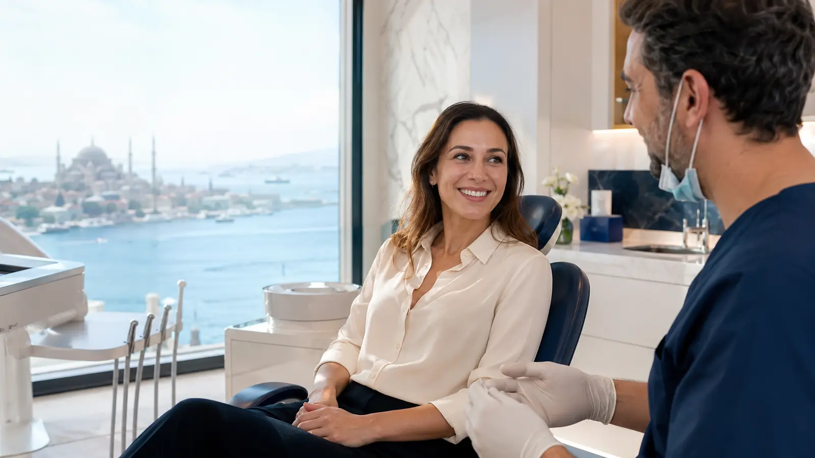 Consultation dentaire dans une clinique moderne à Istanbul